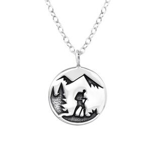 Sterling Silver Mountain Necklace